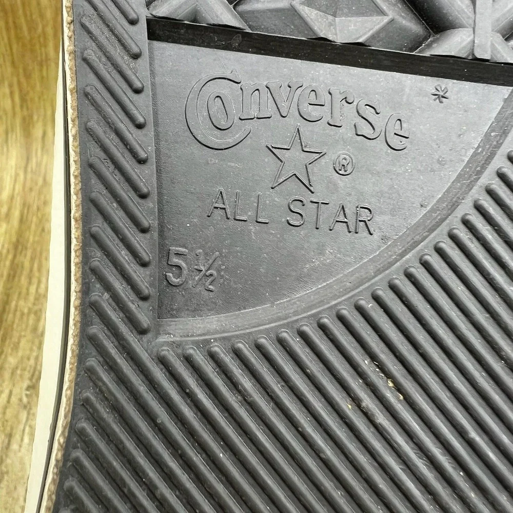 Converse All Star Planet Hollywood Mens Size 5.5 Womens 7.5 High Top Made In USA - Picture 9 of 10